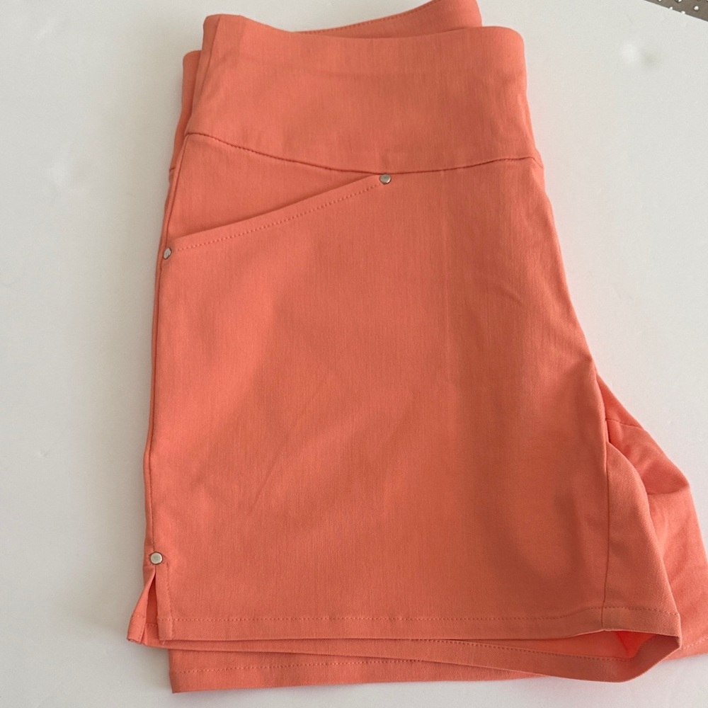 INC International Concepts Women's Coral High-Waisted Shorts Size 2